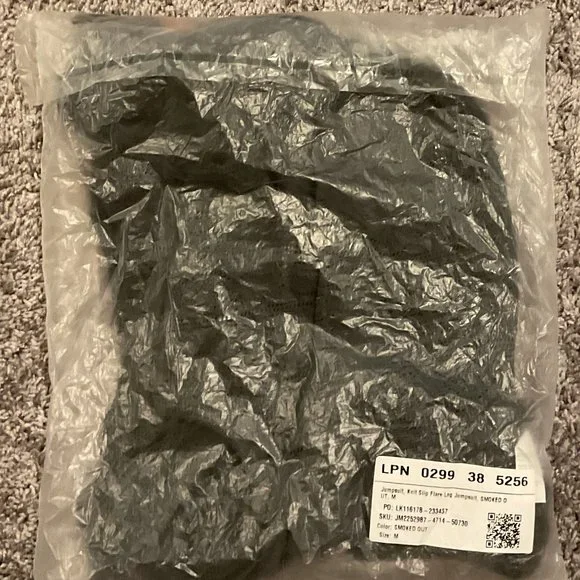 Yitty Knit Slip Flare Leg Jumpsuit - M - Smoked Out (Blk) - NEW! - Picture 7 of 7